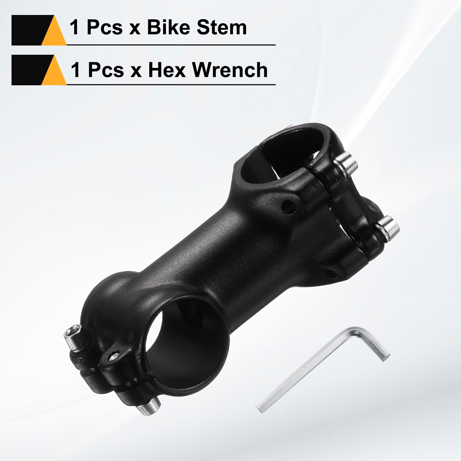 31.8mm Bike Stem 7 Degree 70mm Bicycle Handlebar Stem for MTB, Shiny Silver