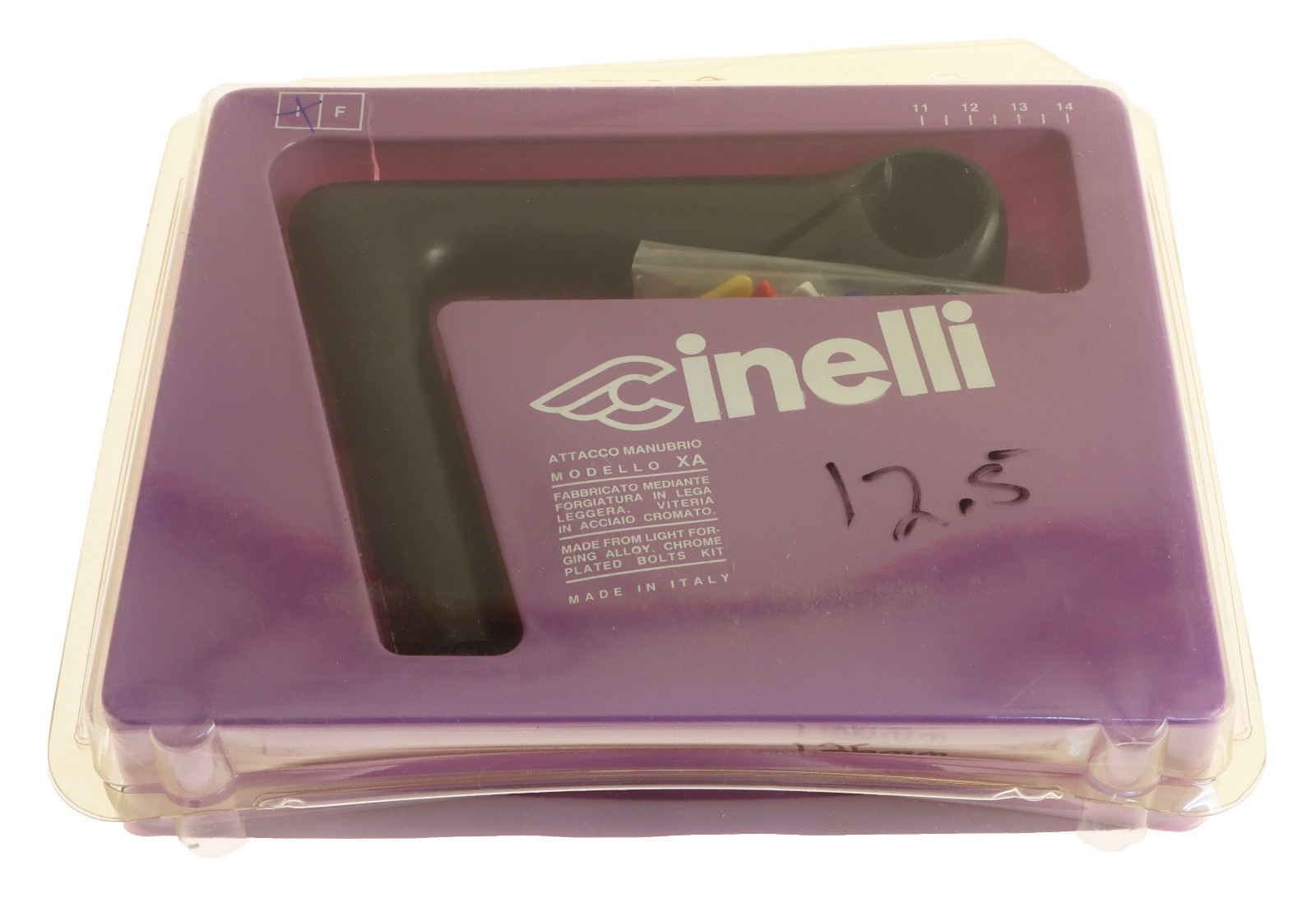Cinelli 1″ X/A 22.2mm Quill Stem 125mm 26.4mm Clamp Black -17° XA NEW NIB NOS