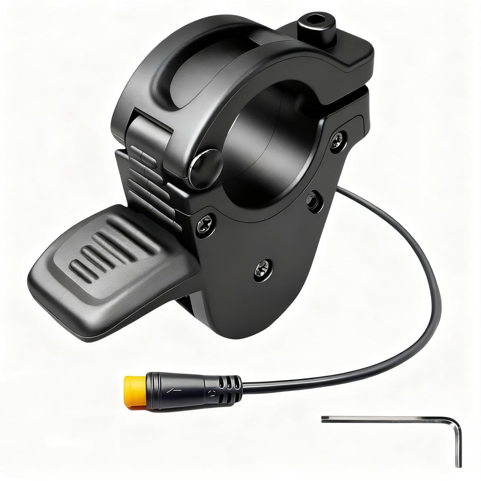 Ebike Thumb Throttle,12V/24V/36V/48V/52V/60V/72V 3-Pin M8 Waterproof Ebike Throt
