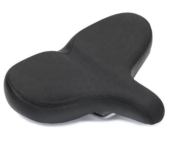 Bicycle Saddle Extra Wide Soft Comfort Bike Seat Men Women Relief Black E-Bike