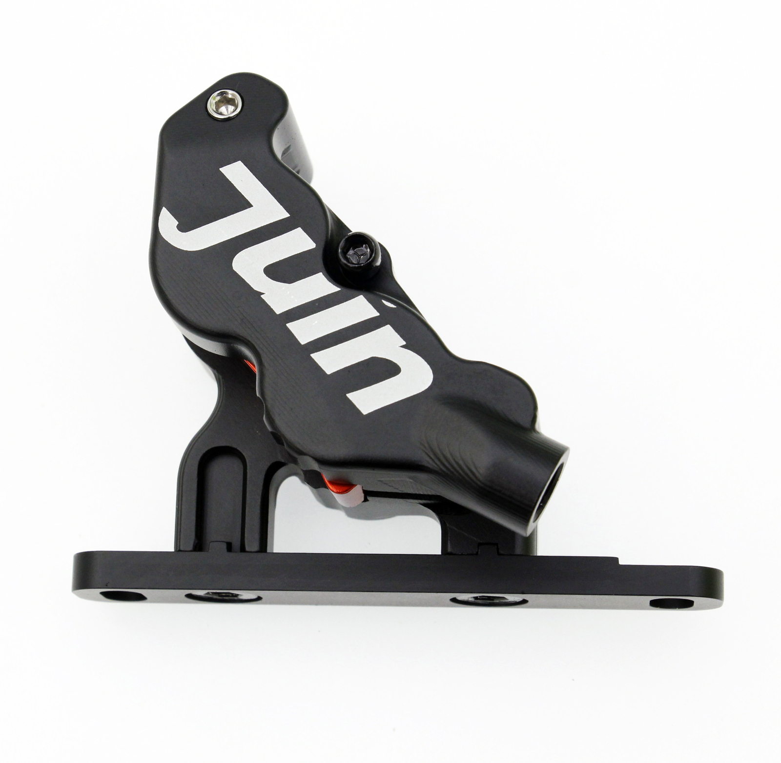 Stealth Black Juin Tech ETF 4 Piston Flat Mount Brakes 140/140mm Road Climb