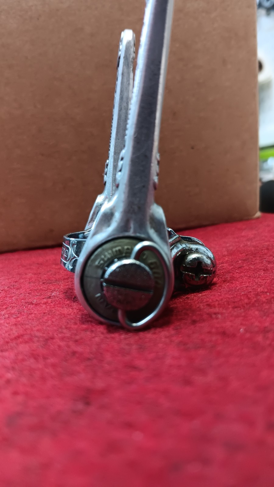 Vintage Shimano 600 Arabesque Downtube Friction Shifter Set Clamp 28.6