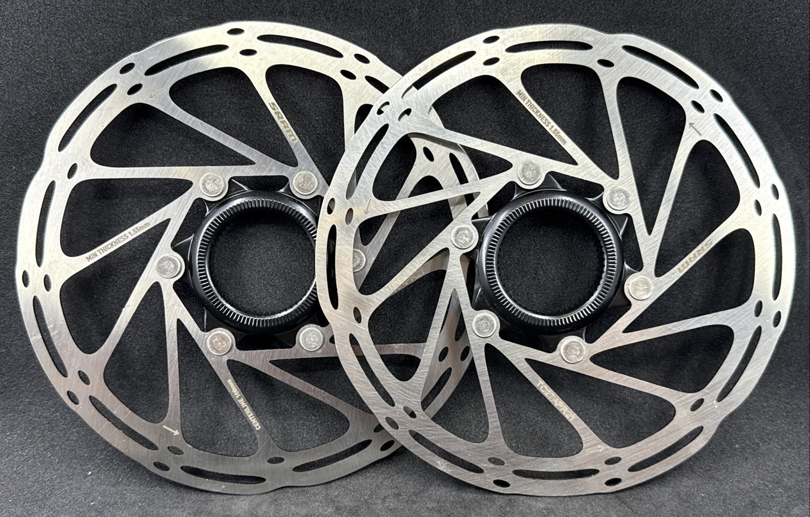 NEW PAIR of 160mm SRAM Centerline Center Lock Disc Brake Rotors MSRP $110!