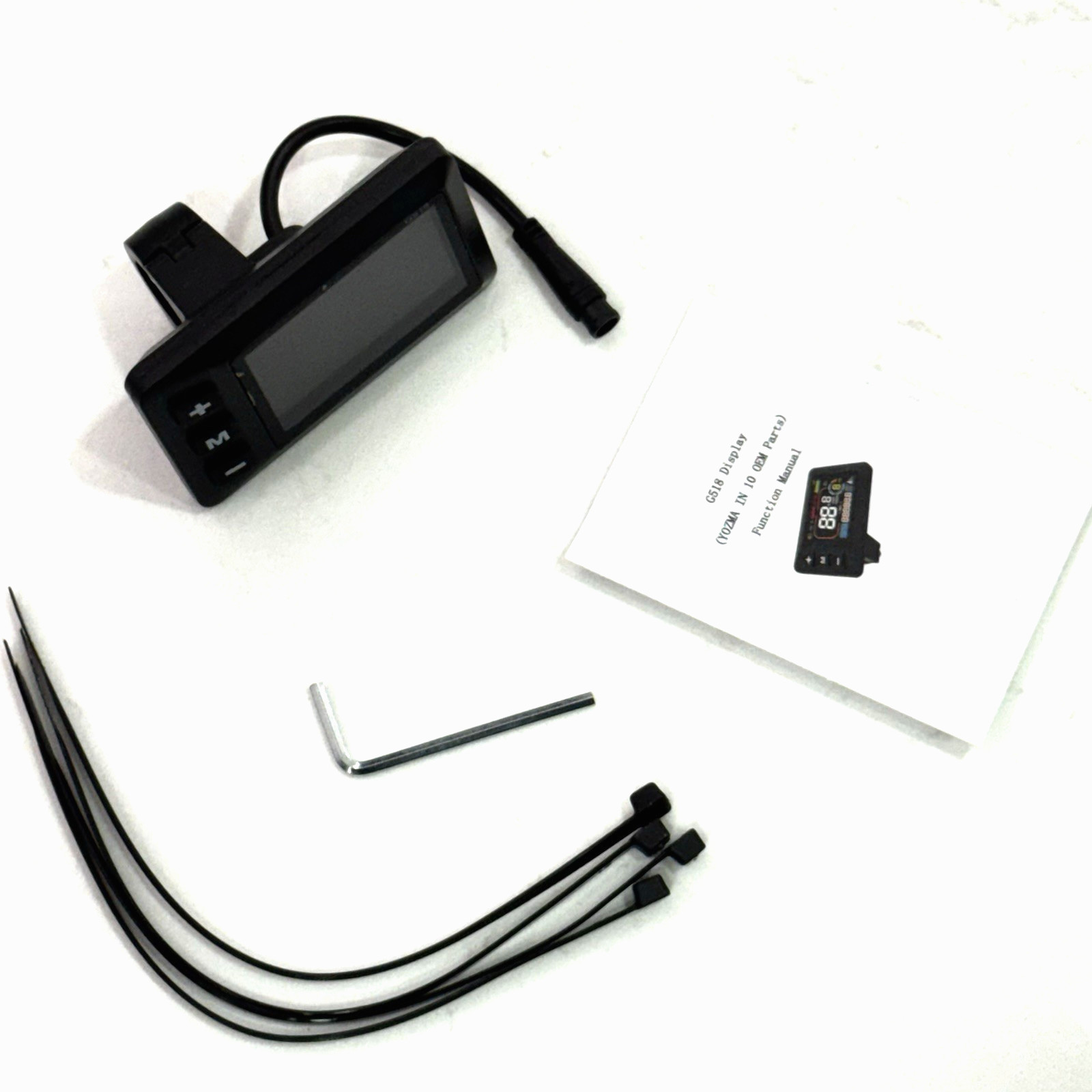 6-Pin G518 LCD Display Screen For Yozma IN10 IN 10 Electric Dirt Bike E-Bike NEW