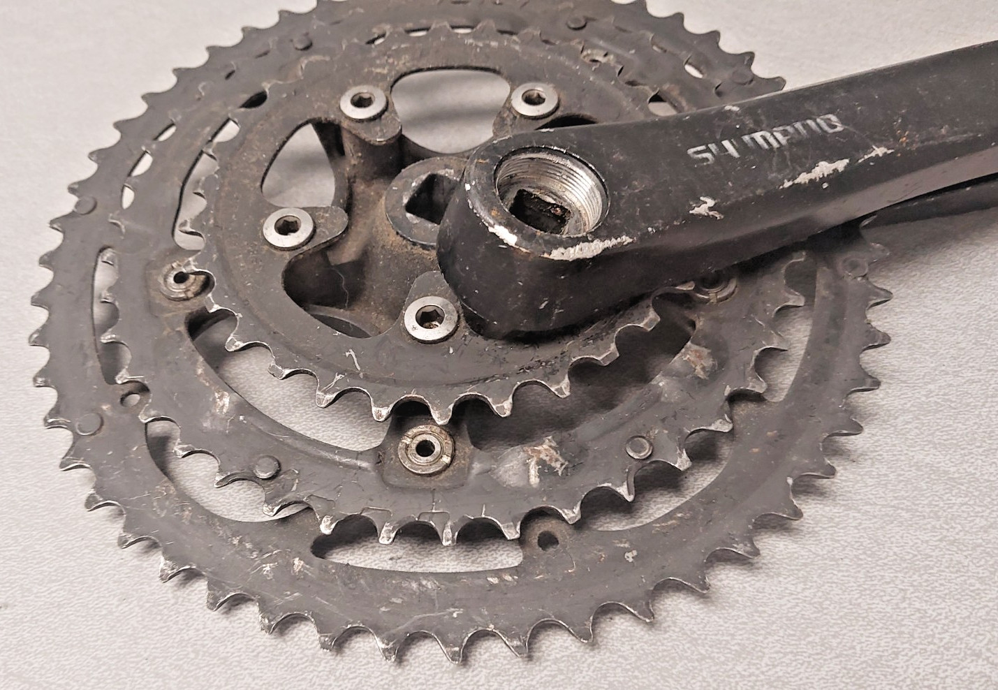 Shimano FC-2308 Triple Crankset 175mm 52/42/32t BCD130/74 MTB Hybrid USA Shipper
