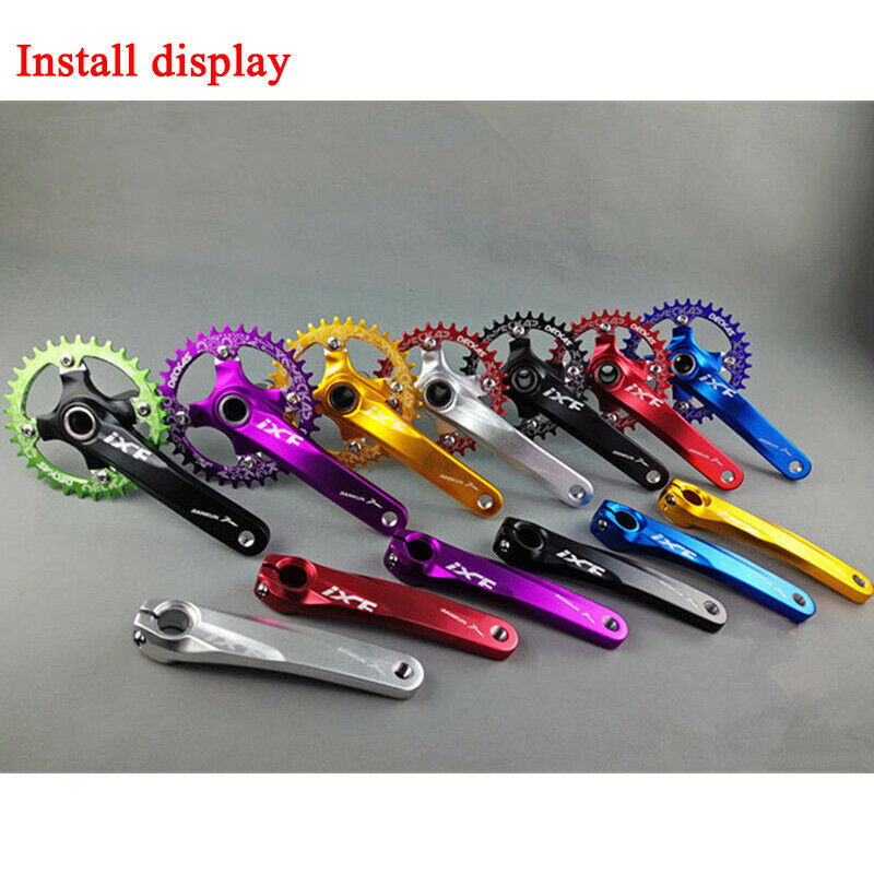 Bike Crank Set 64/104BCD Mountain Bike 170mm Hollowtech Crank Bottom Bracket US