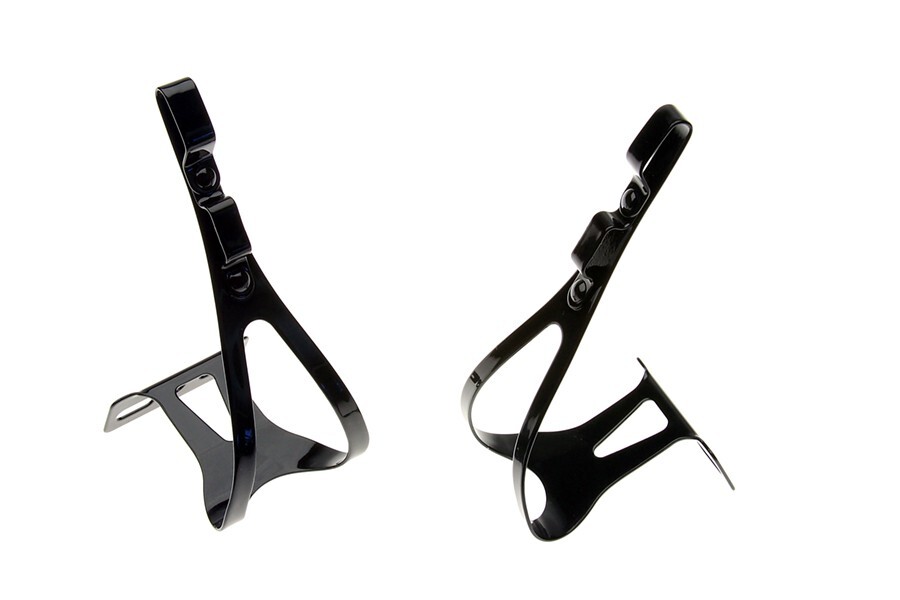 Chien King Double Strap Steel Toe Clips Medium Black w/ Bolts Bike Clip NEW