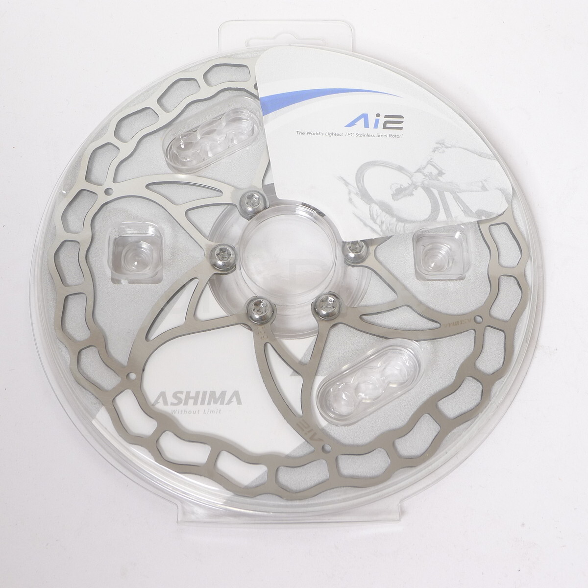 Ashima Ai2 Stainless Steel Bike Disc Rotor 160mm 73g 2pcs Lightweight