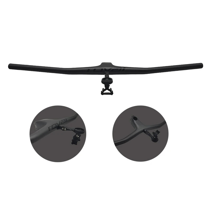 XC Mountain Bicycle Riser/Flat Handlebar Carbon Integrated Handlebar 660mm-780mm