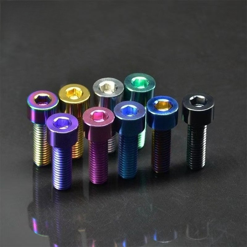 Titanium Bolt M10x20 25 30 35 40 45 50 55 60mm Socket Cap Hex Screws GR5