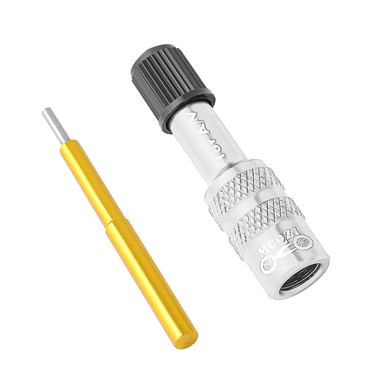 Bike Fork Schrader Valve Adapter MTB Road Bicycle Air Fork Pump Tool