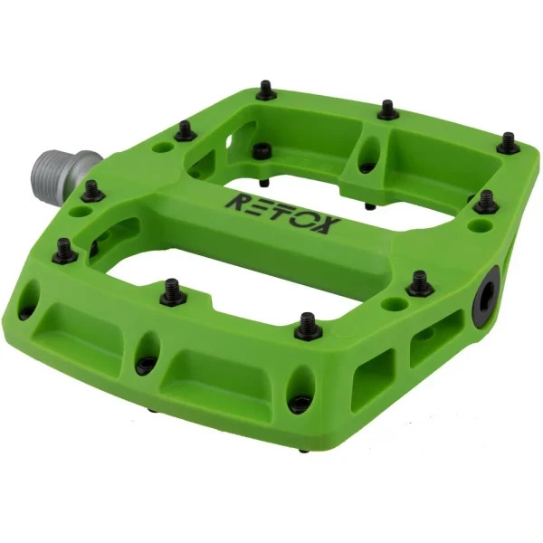 Origin8 BMX Pedals, OLDSCHOOL GT BMX SE 9/16 RETOX SEALED BEARING PC GREEN SET