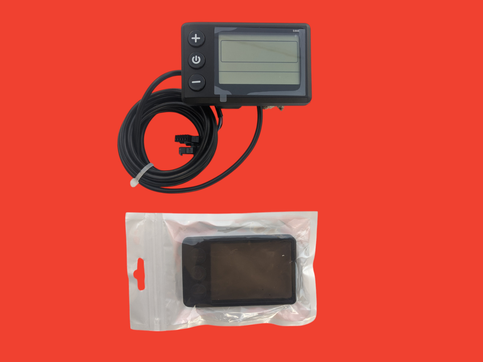 E-Bike S866 LCD Display Meter 24V 36V 48V Control Panel with Waterproof Cover
