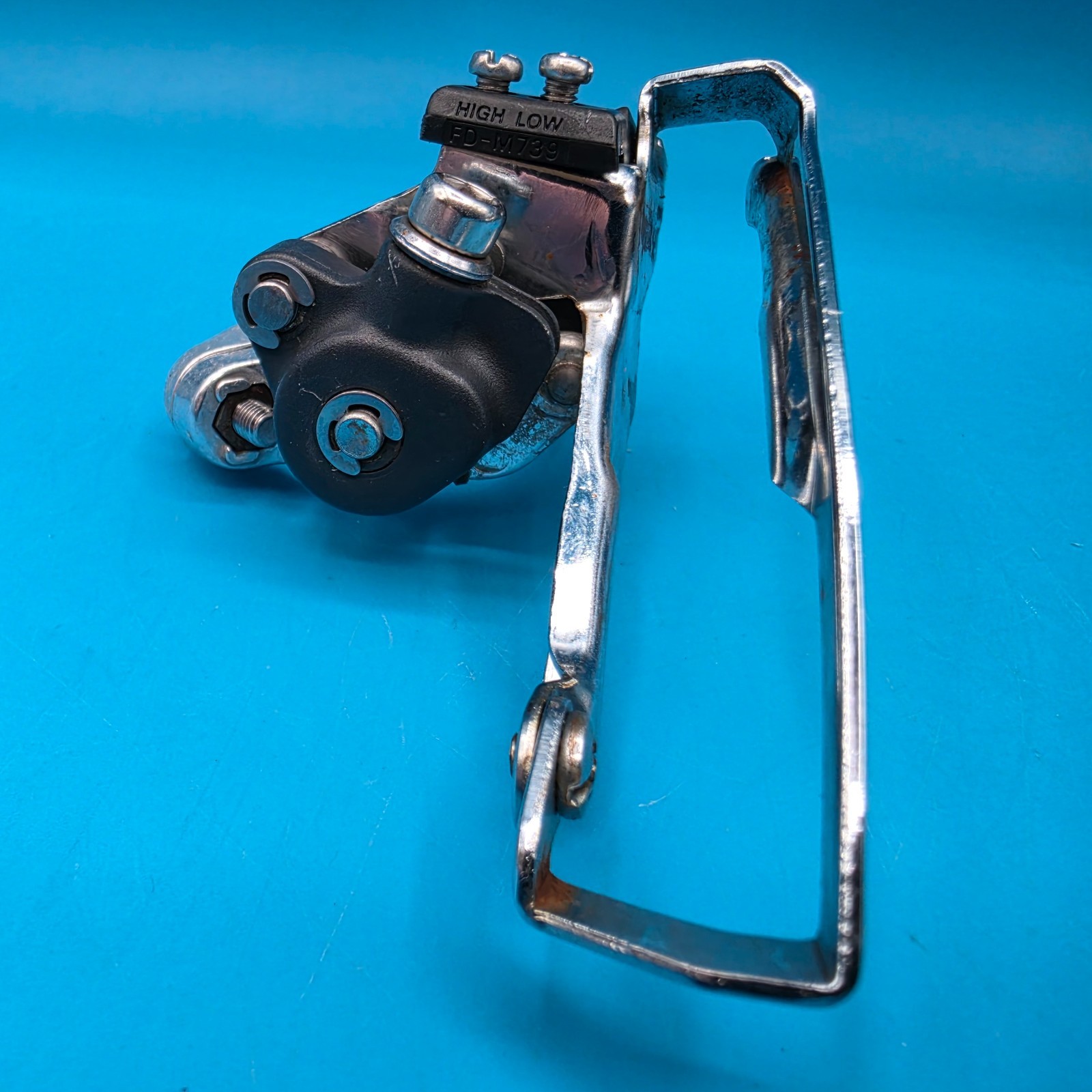 Vintage Shimano Deore XT FD-M739 Front Derailleur 34.9mm Clamp Bottom Pull g22