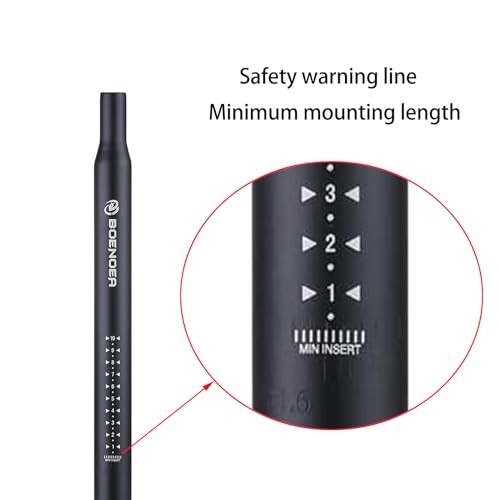 Bike Seatpost, Bicycle Seat Post 25.4 27.2 28.6 30.4 30.9 31.6 400mm Length A…
