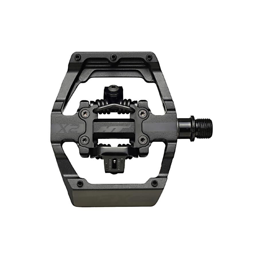 HT Components, X2-SX, BMX-SX, Pedals, Aluminum, Spindle: Cr-Mo, 9/16», Black