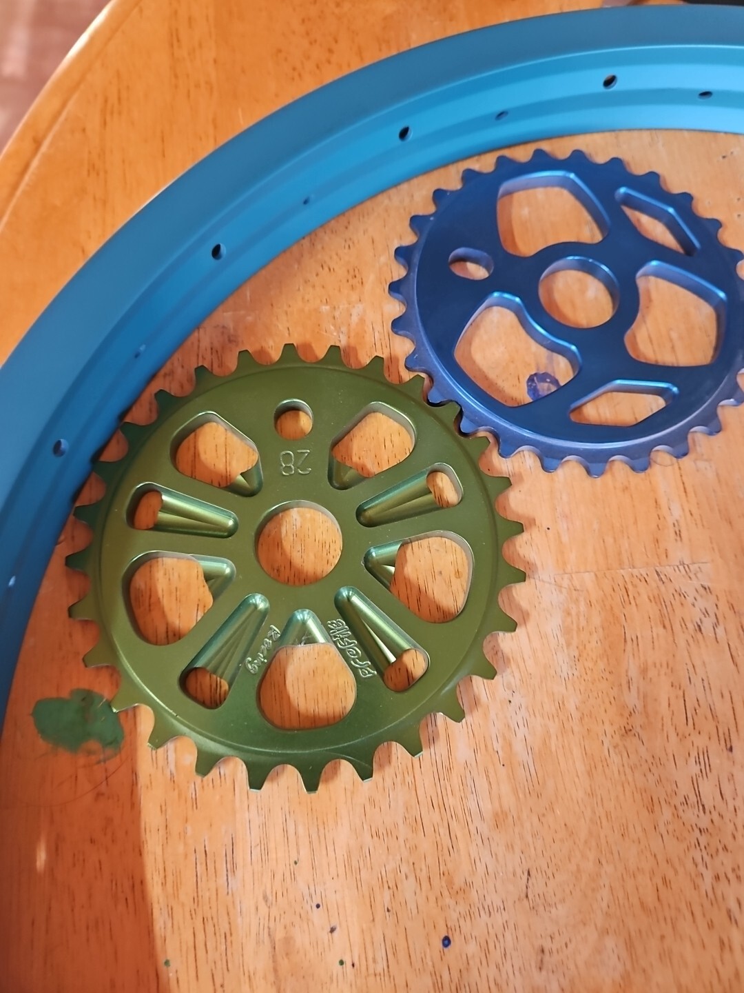 Odyssey BMX rim Brand New Rare Color 36 Hole Matte Turquoise Color Run