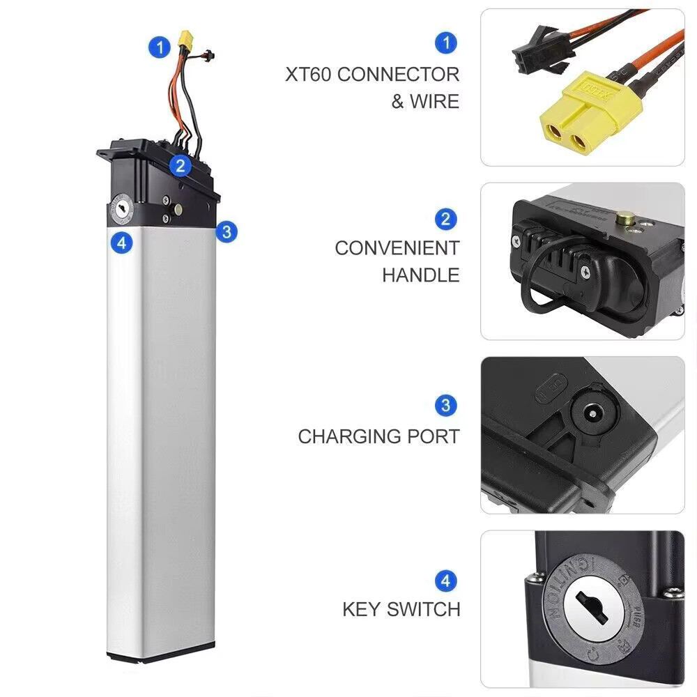 48V 10Ah Folding E-Bike Battery for ANCHEER TotGuard Pioneer Electric Bike UL