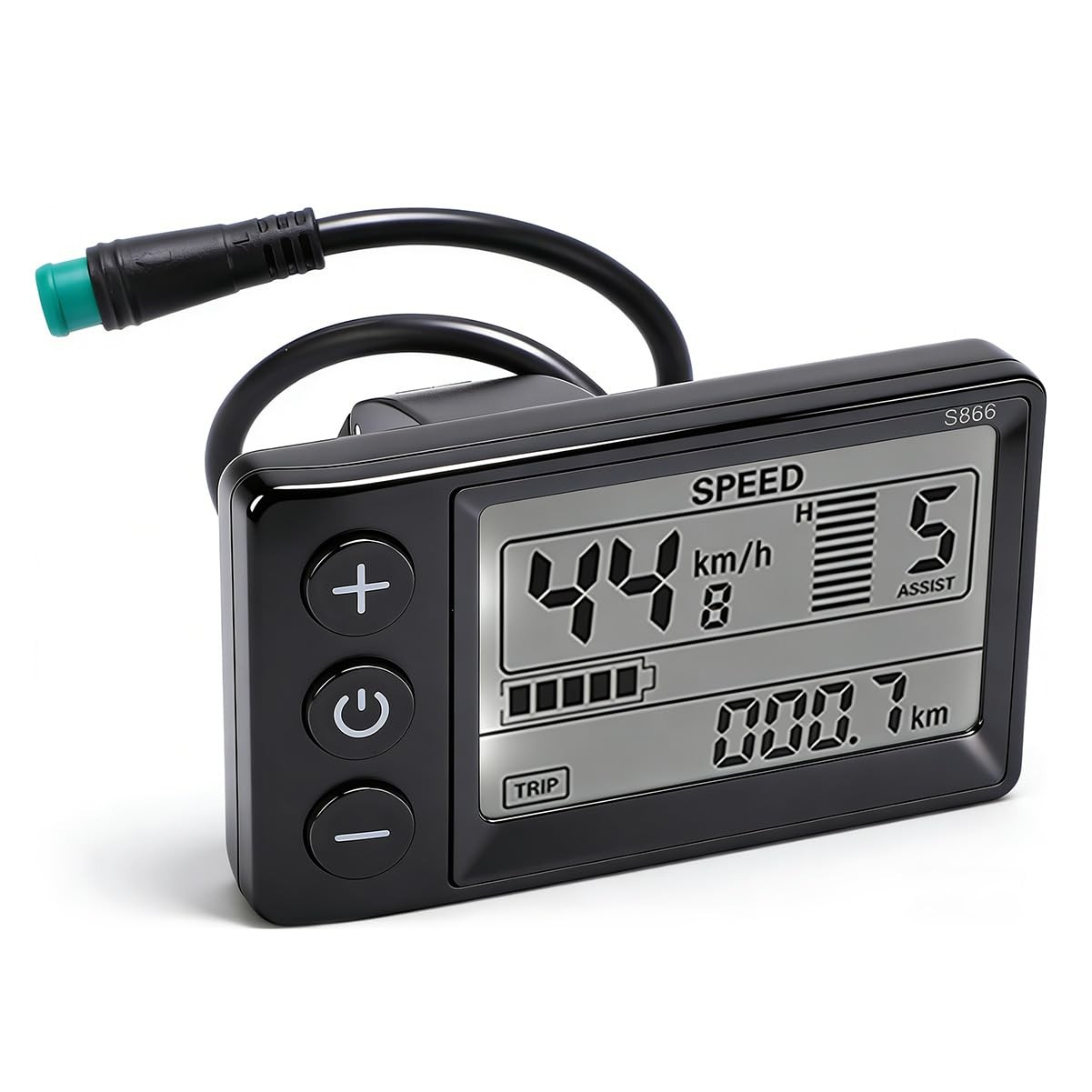 Electric Bikes LCD Display, S866 Electric Bicycle LCD Display Meter, 24V 36V 48V