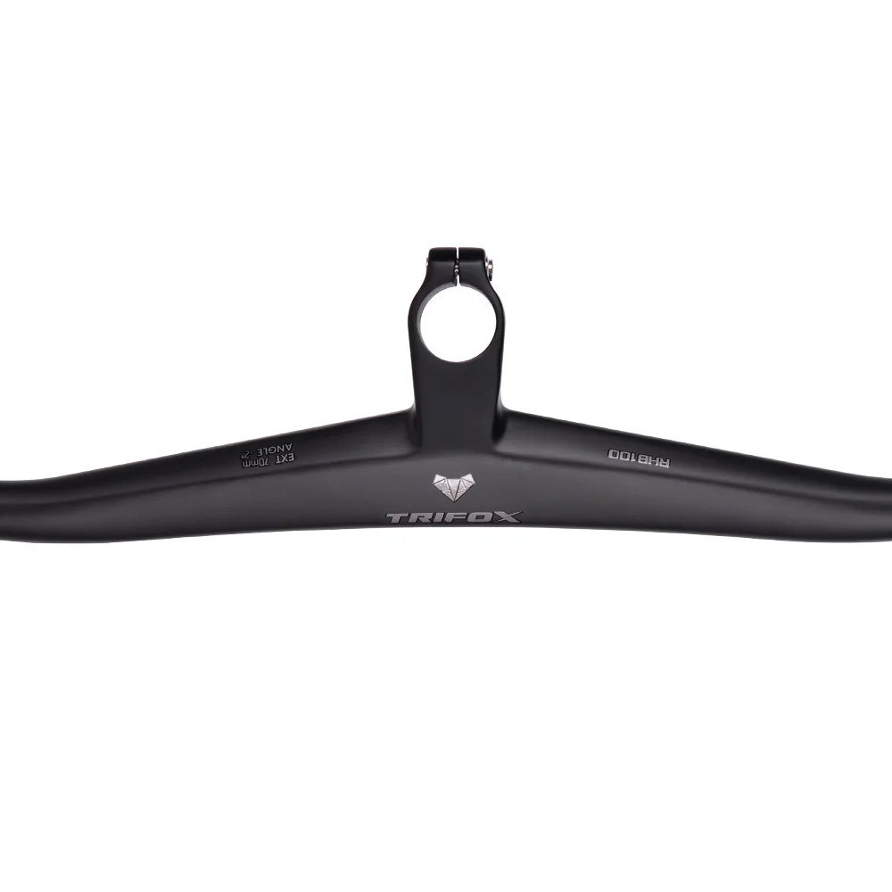 Carbon MTB Bicycle Handlebar 2 Degree UD Matte Integrated Riser Flats Handlebar