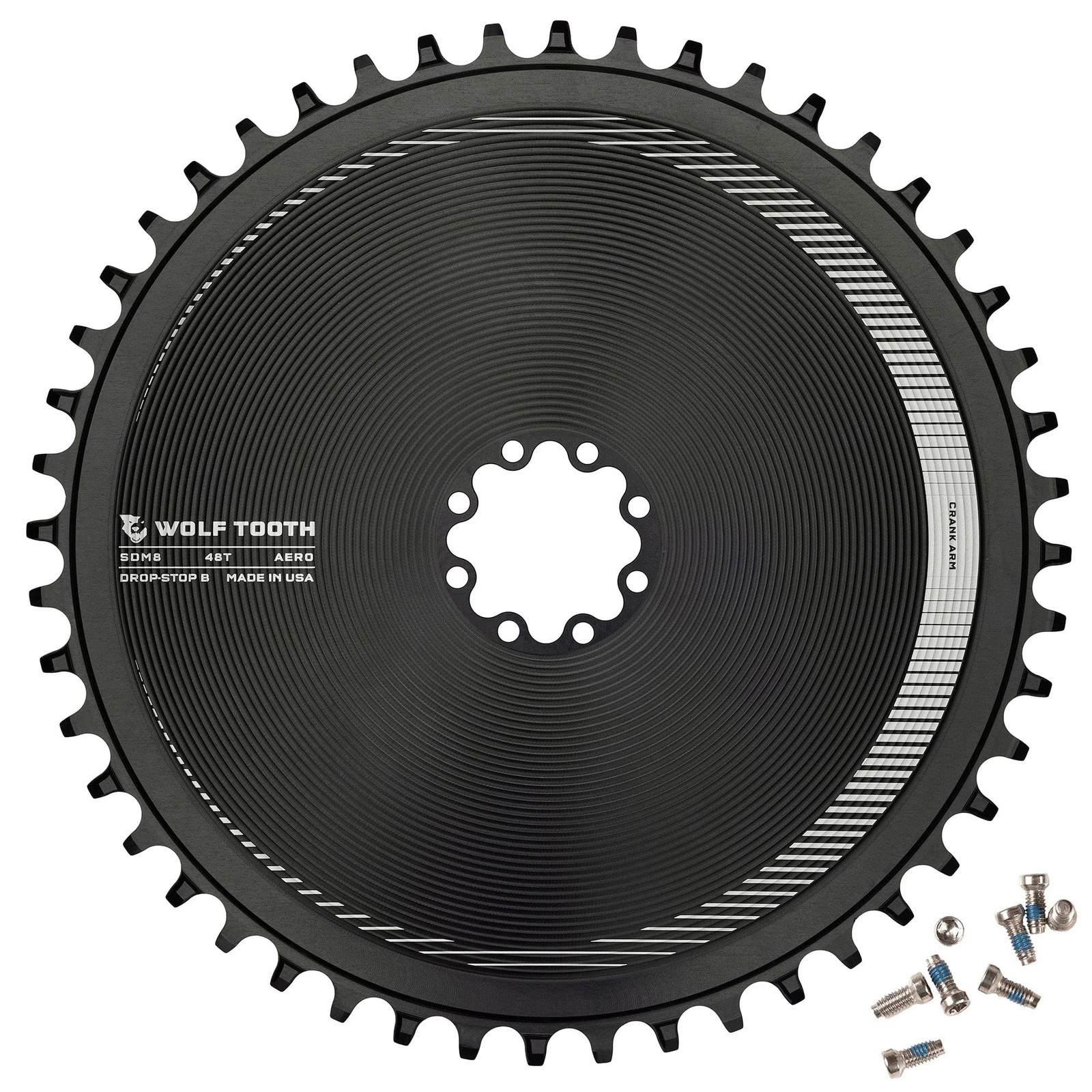 Wolf Tooth Aero Direct Mount 52t Chainring for 8-Bolt Gravel / Road Cranks