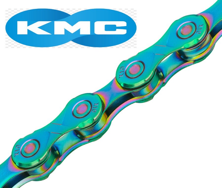 KMC X10 10 Speed Bike Chain fits Shimano SRAM Campy Road MTB Aurora Oil Slick