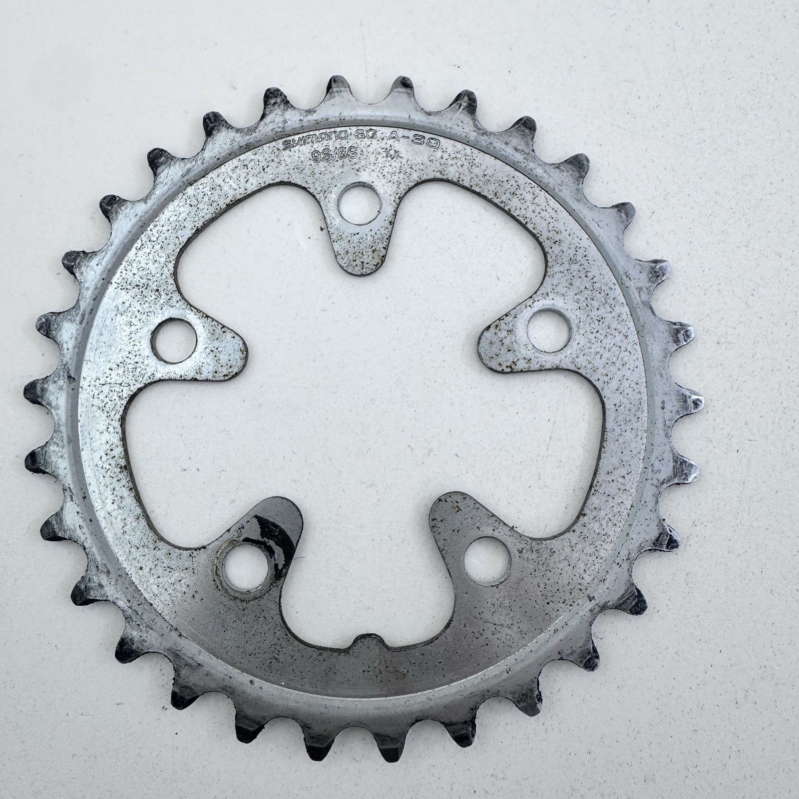 Vintage Shimano 30t Chainring 30 Tooth 74 BCD SG A-30 9S Steel SGA-30 Triple A25