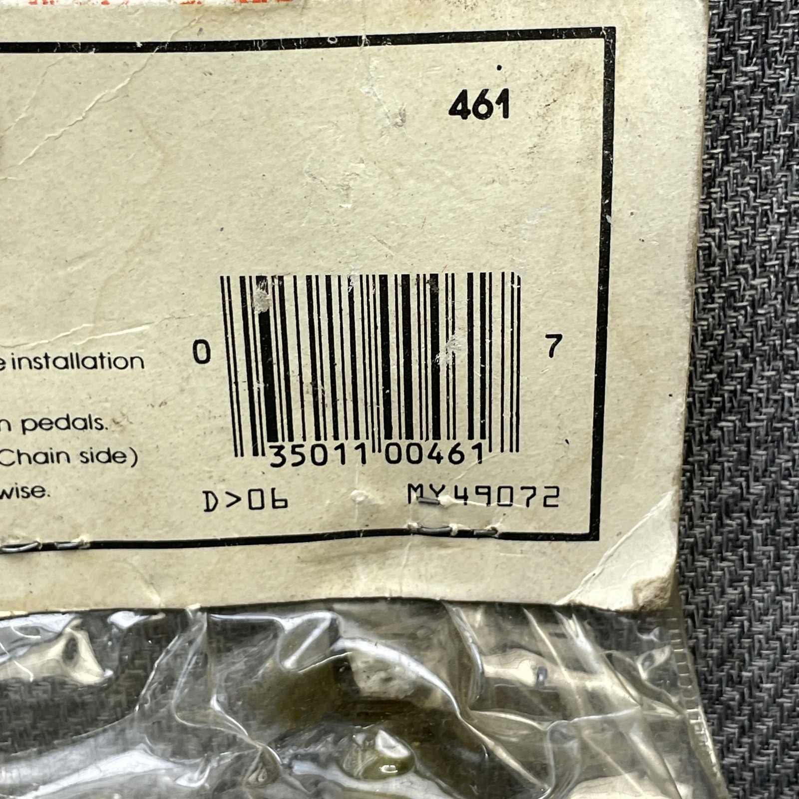 Vintage Bicycle Pedals NOS 1/2″ Axle Block Pair Reflectors Cruiser Muscle 461