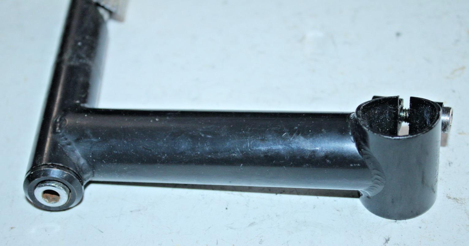 Vintage Black 22.2/25.4mm MTB Quill Stem 135mm 15º Rise Road Steel USA Shipper