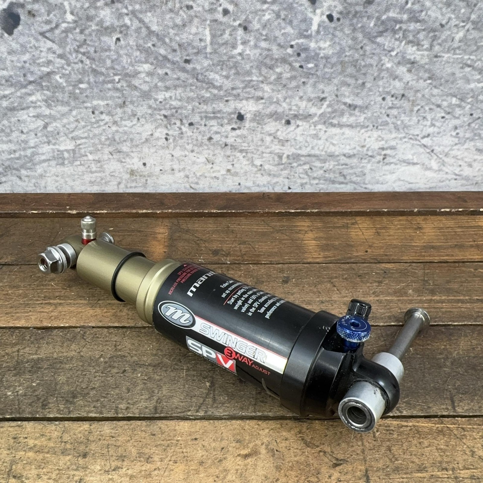 Vintage Manitou Swinger 3 Way SPV Rear Air Shock 7.875 MTB Mountain Bike Black