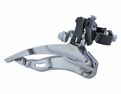 NEW! FRONT SUN RACE DERAILLEUR 6/7 SPEED 31.8MM T/PULL TRIPLE FDM-2A IN CHROME.