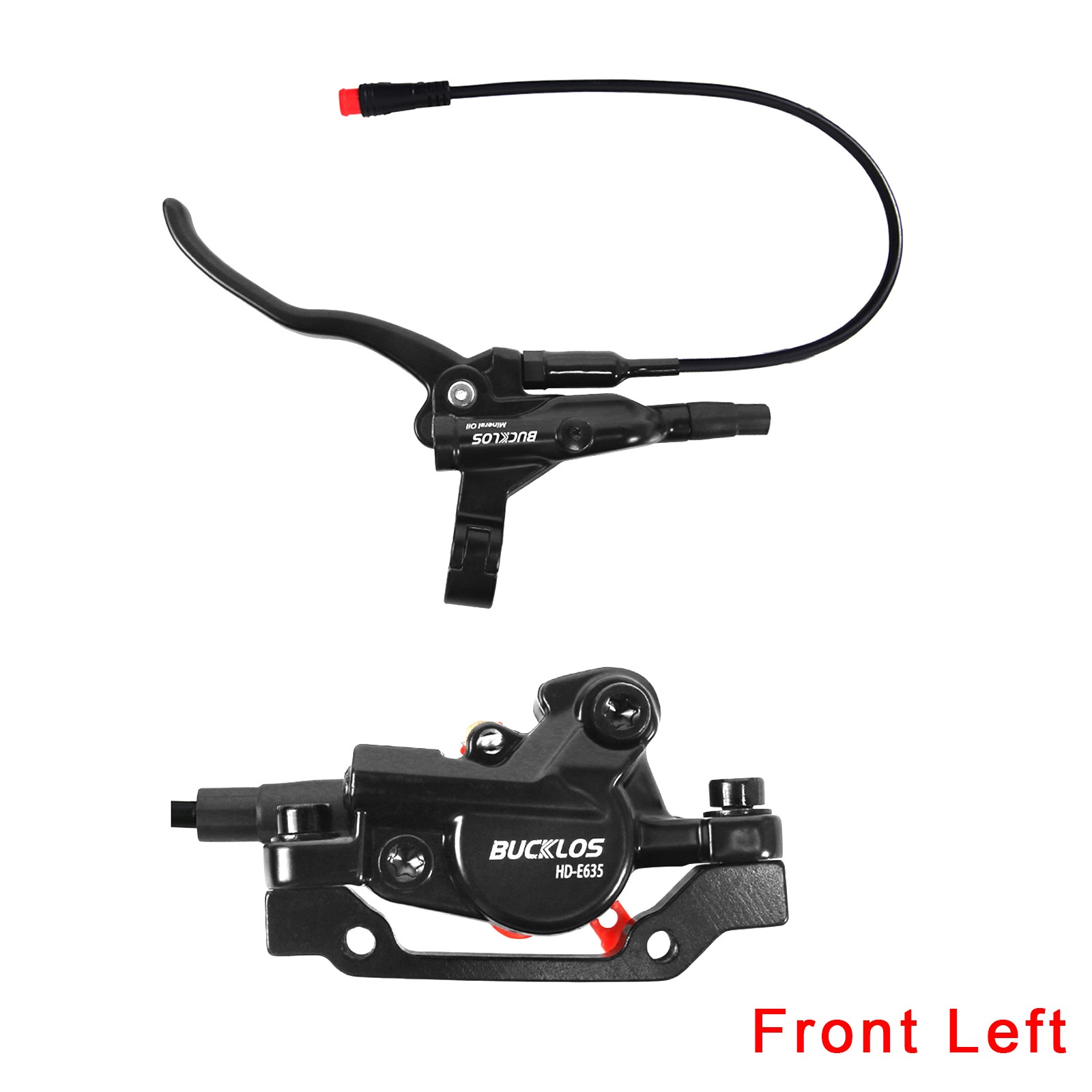 BUCKLOS E-bike Hydraulic Brakes 2 piston Front &Rear Set Power-off 1100/1800mm