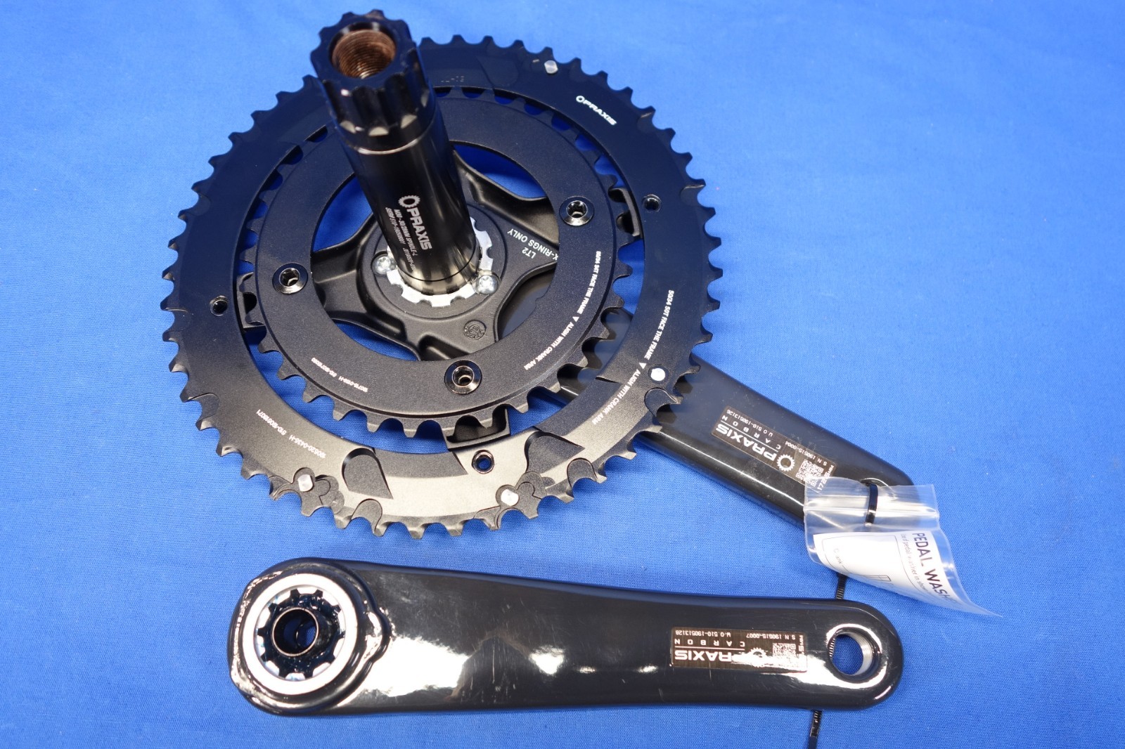 Praxis Zayante Carbon 172.5mm Road Bike Crankset, 50/34t 2×11 Speed, M30 Spindle