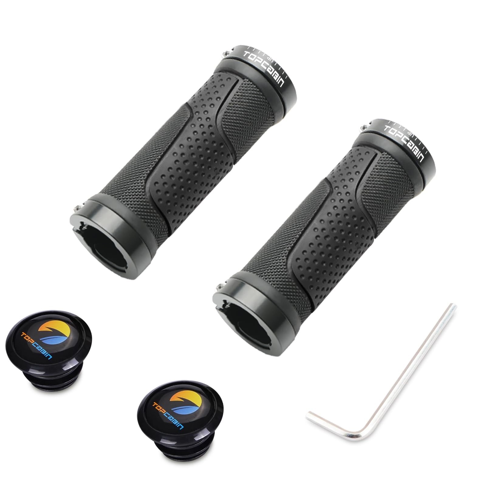 Bike Handlebar Grips,Short Mini Bicycle Handlebar Grips TwoColor Rubber Bike …