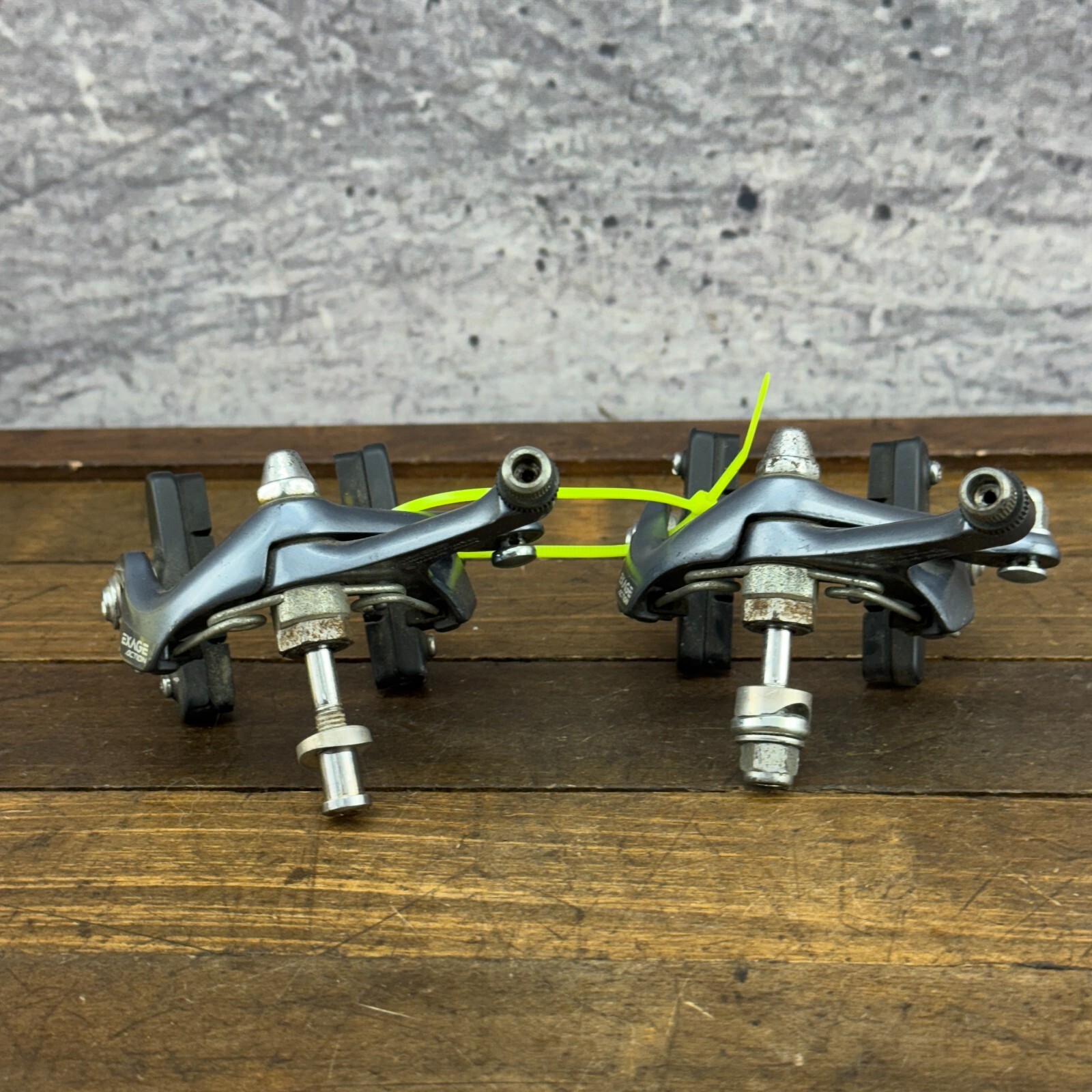 Vintage Shimano Exage Action BR-A350 Brake Caliper Set SLR Side Recessed A5
