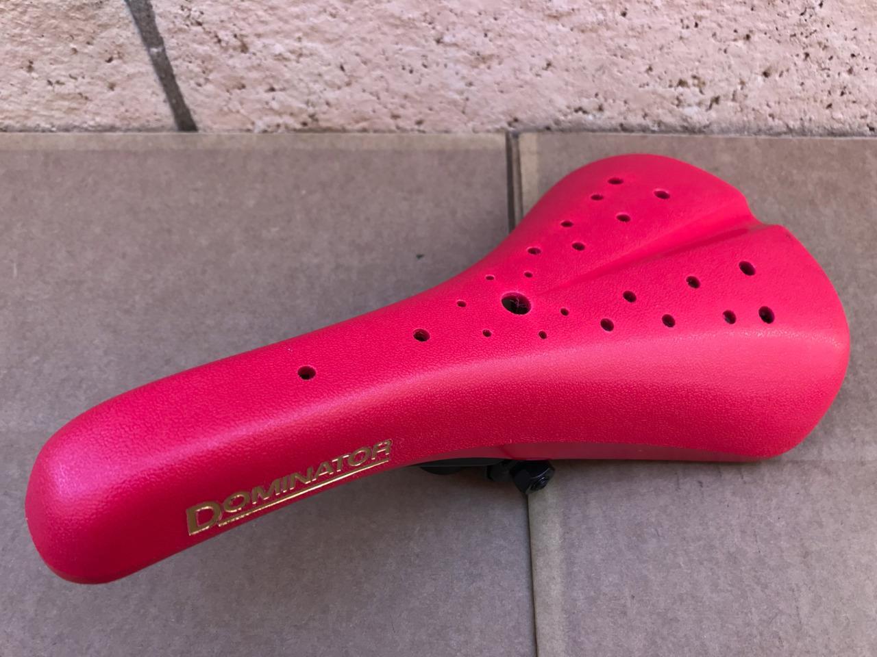 Viscount Dominator «Old School Bmx» Hard Shell RED Seat with Grips GT DYNO