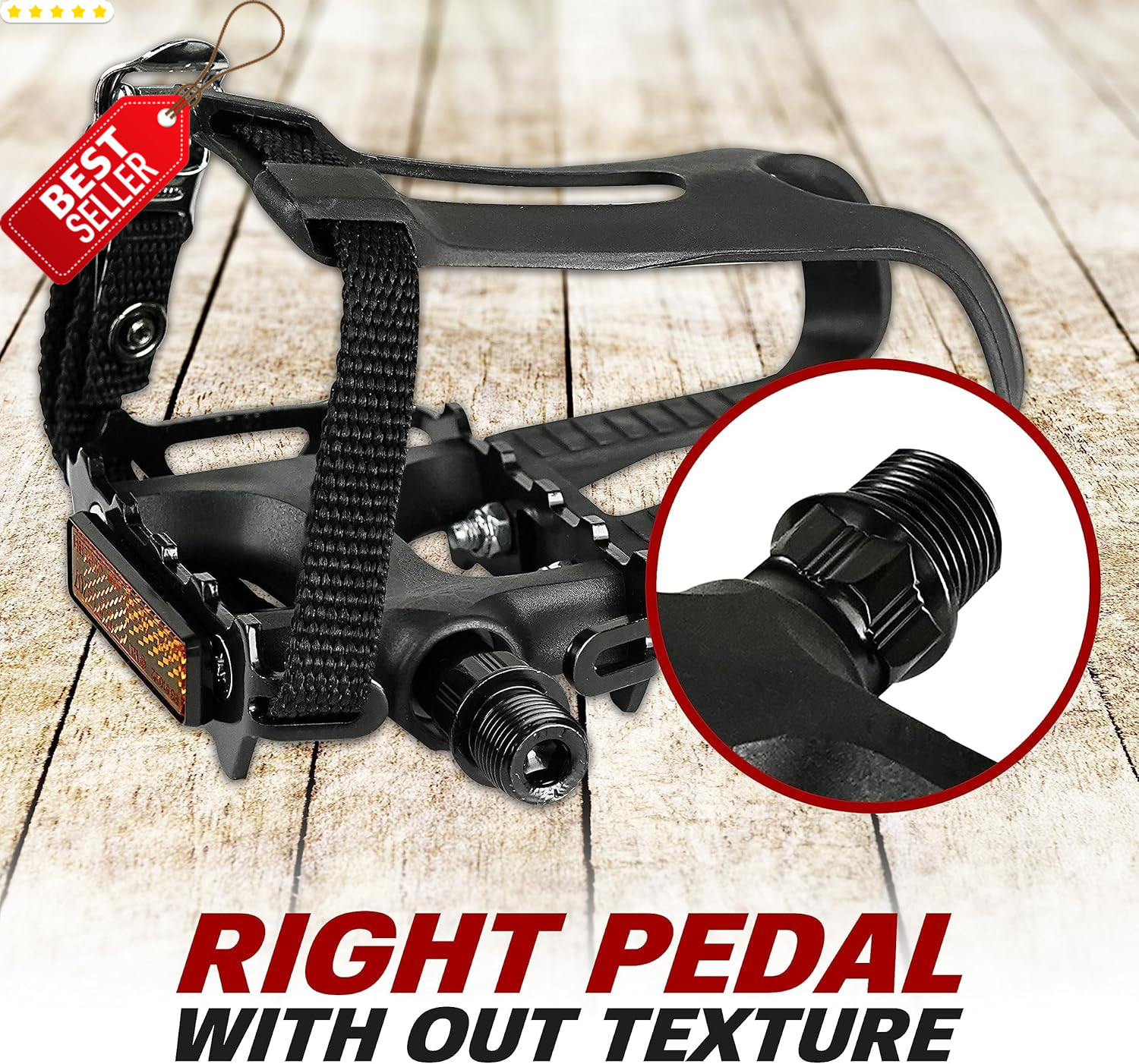 Universal Bike Pedals 9/16″ Non-Slip Lightweight Fit MTB & Adult Bicycles US