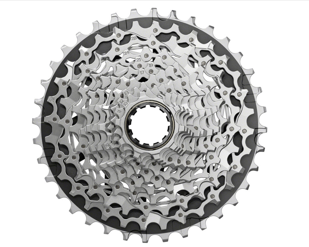 SRAM Force XG-1270 Cassette – 12-Speed, 10-36t, Silver, For XDR Driver Body E1