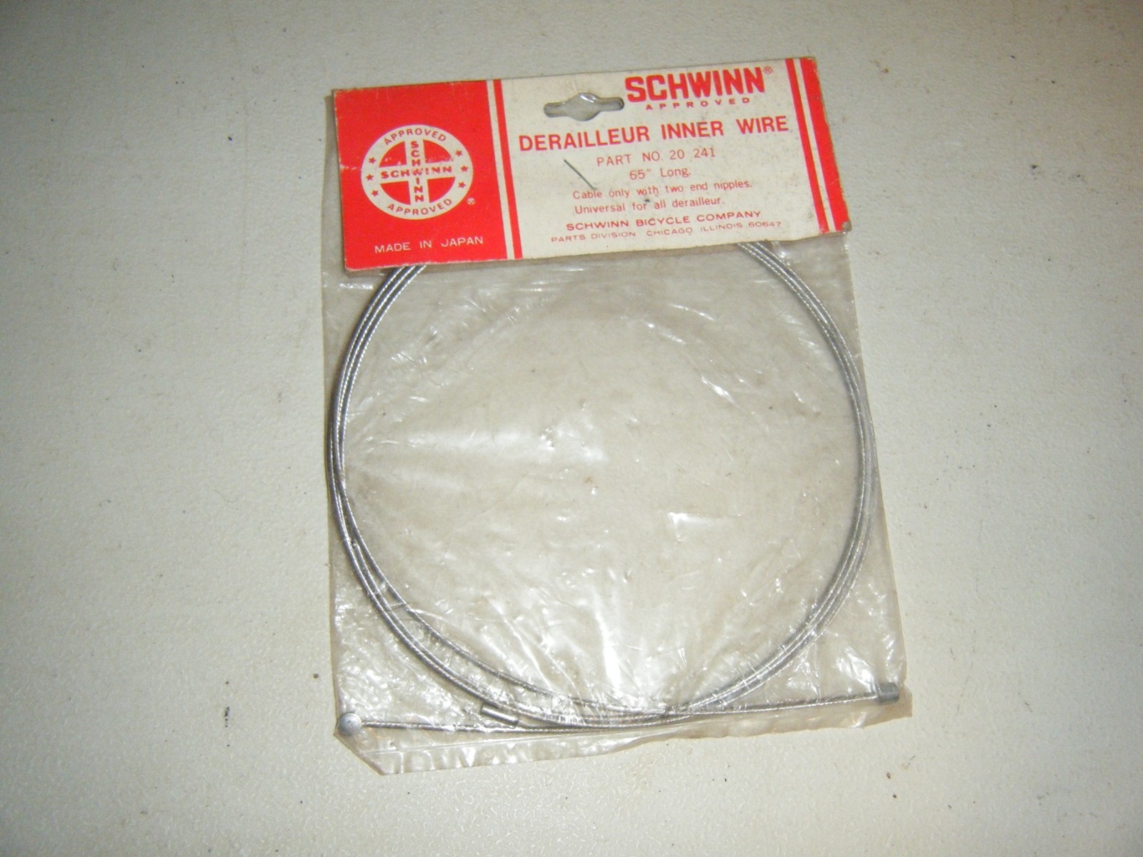 SCHWINN DERAILLEUR CABLE #2166 Part 20-241
