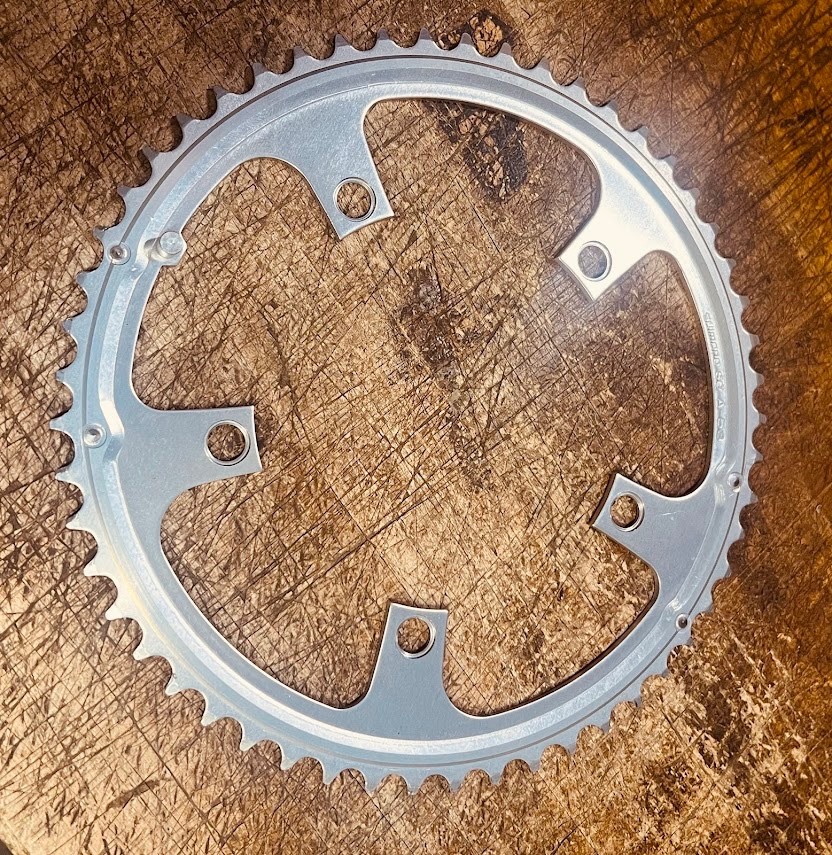 Shimano SG 53T Chainring 130 BCD A-Type Silver Aluminum Road 5-Bolt – XLNT Cond.
