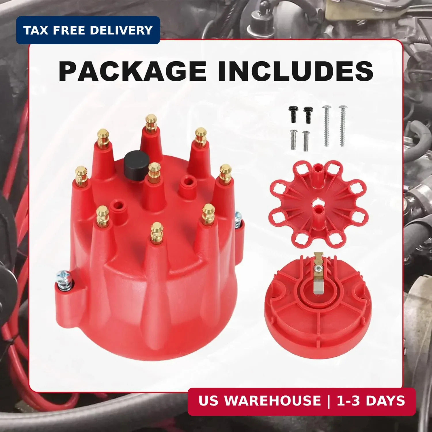 HEI Distributor Cap and Rotor Kit 84335 Replacement For Pro Billet Distributor U