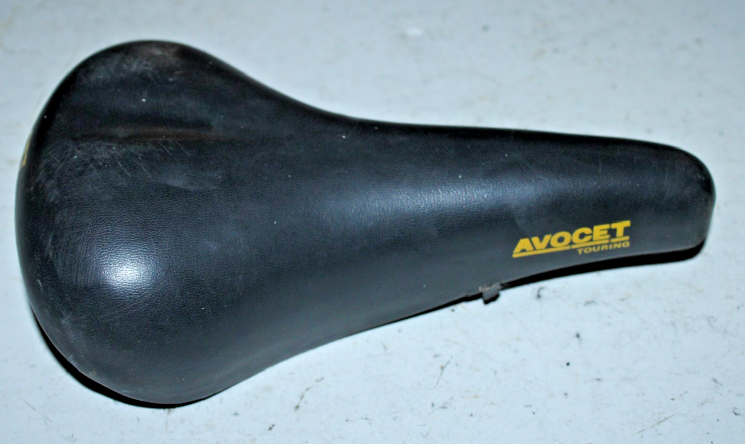 Vintage Avocet Touring Bike Saddle Black 260/150mm City Comfort Hybrid Commuter~