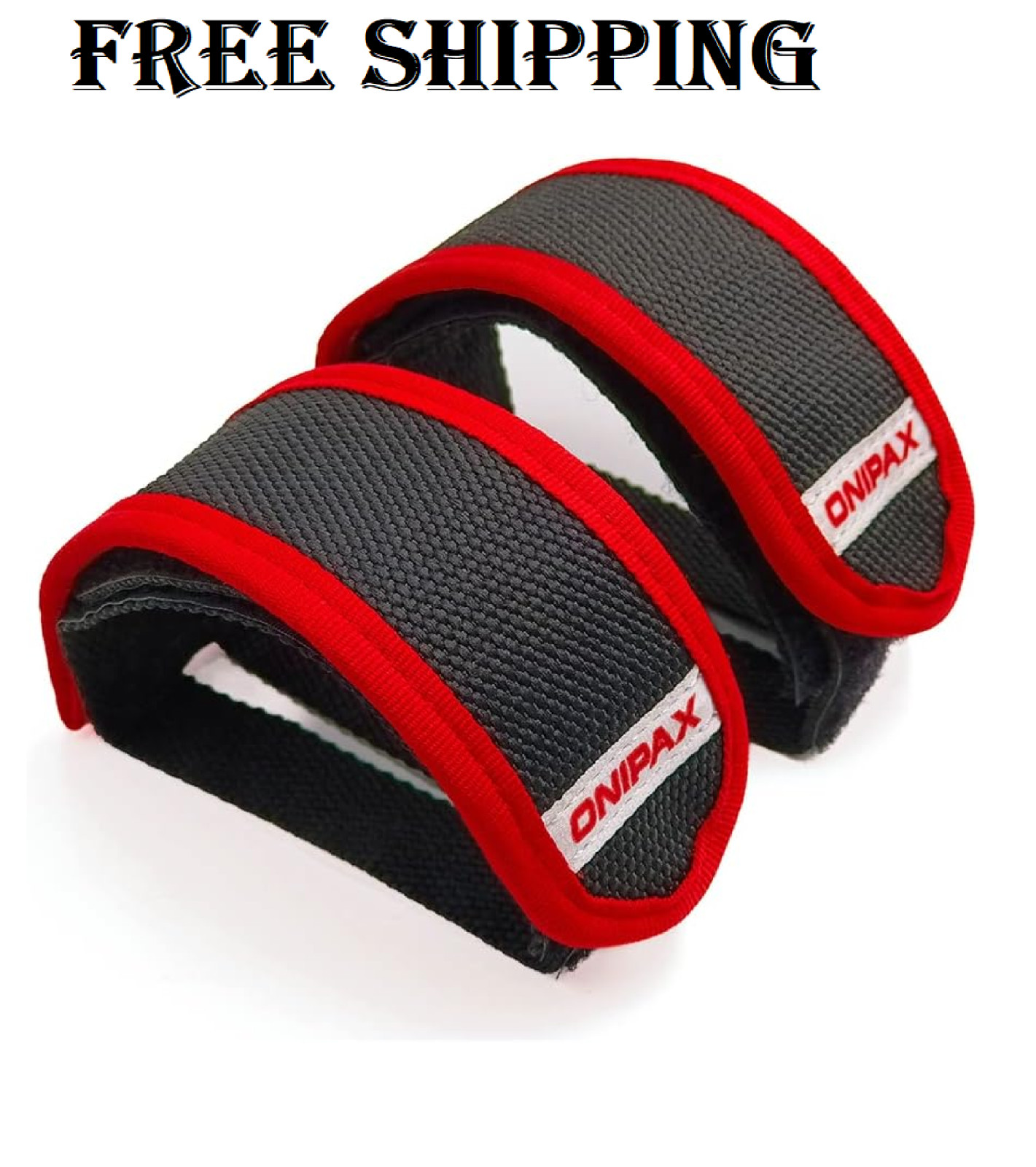 ONIPAX Outdoor Bike Pedal Straps Toe Clips Straps Tape 2 PCS