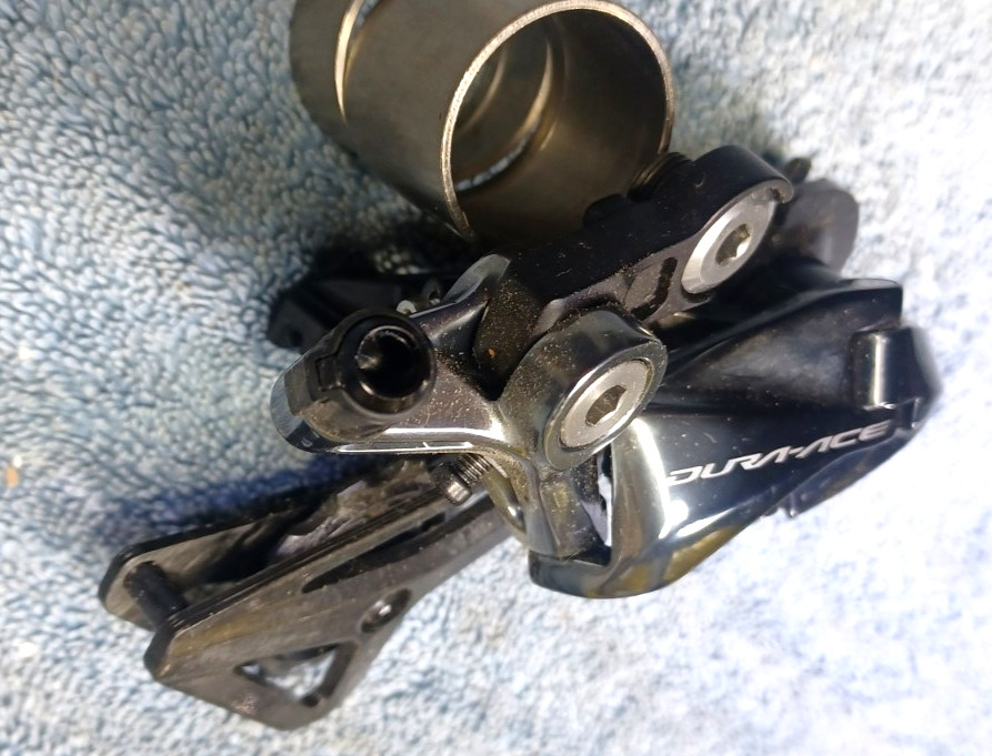 VGC, used, Shimano Dura Ace RD-R9100, 11 Speed, Cable Shift Rear Derailleur