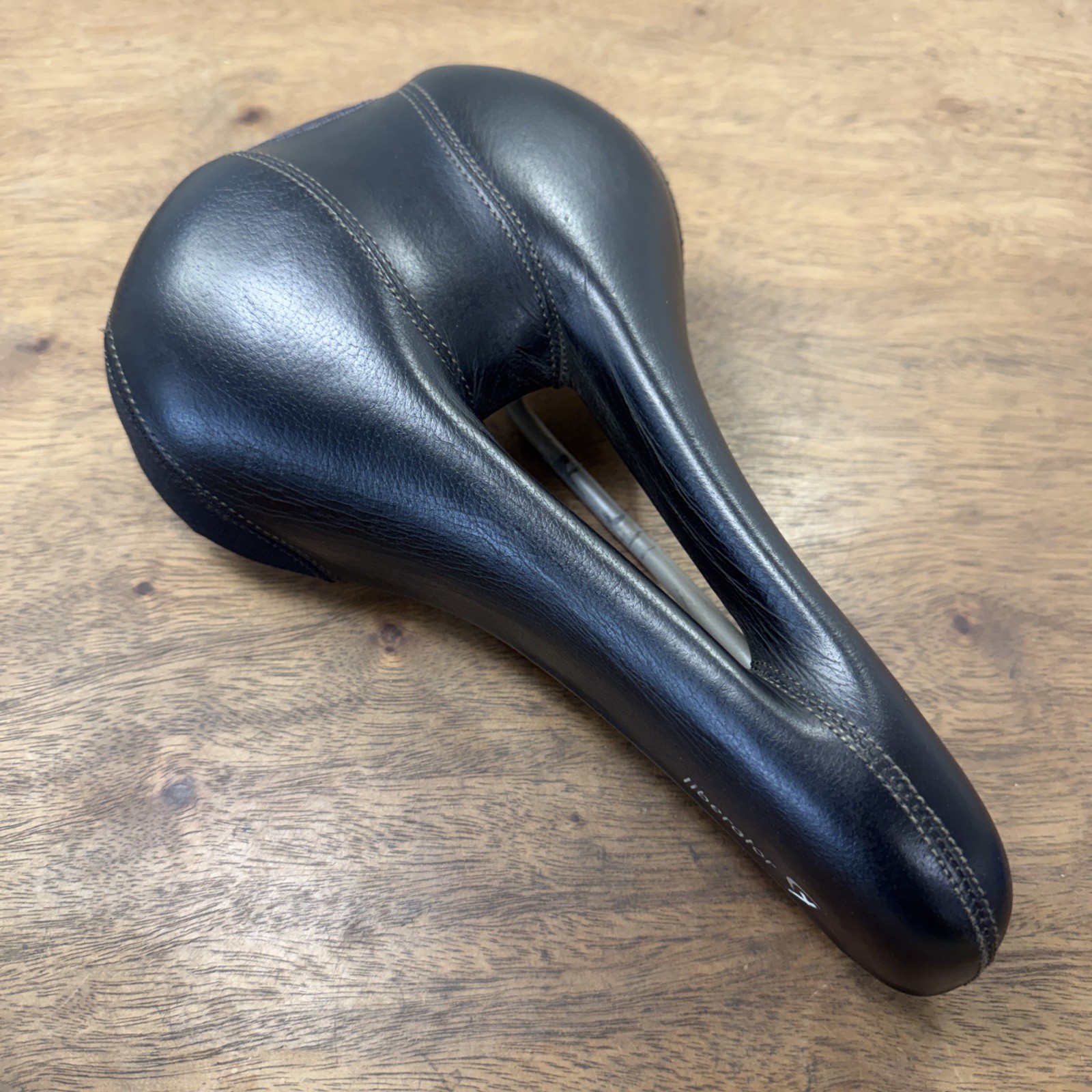 Terry Liberator X Bike Saddle Black Leather Cutout 165/270mm