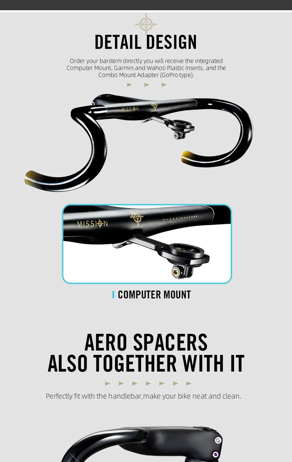 Carbon Road Bike Integrated Handlebar Inner Cable Routine Bent Bar Bicycle Parts