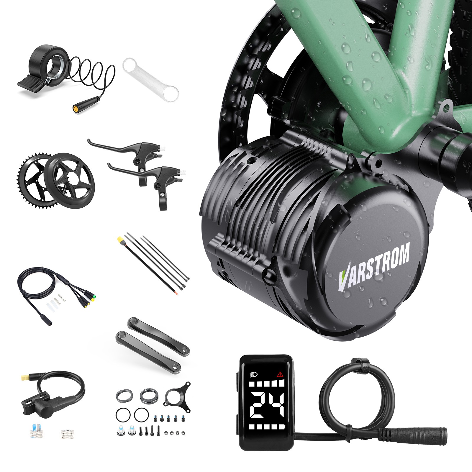 48V500W Tongsheng Mid Drive Motor Kit TSDZ2B Torque Sensor Electric Bicycle Kits