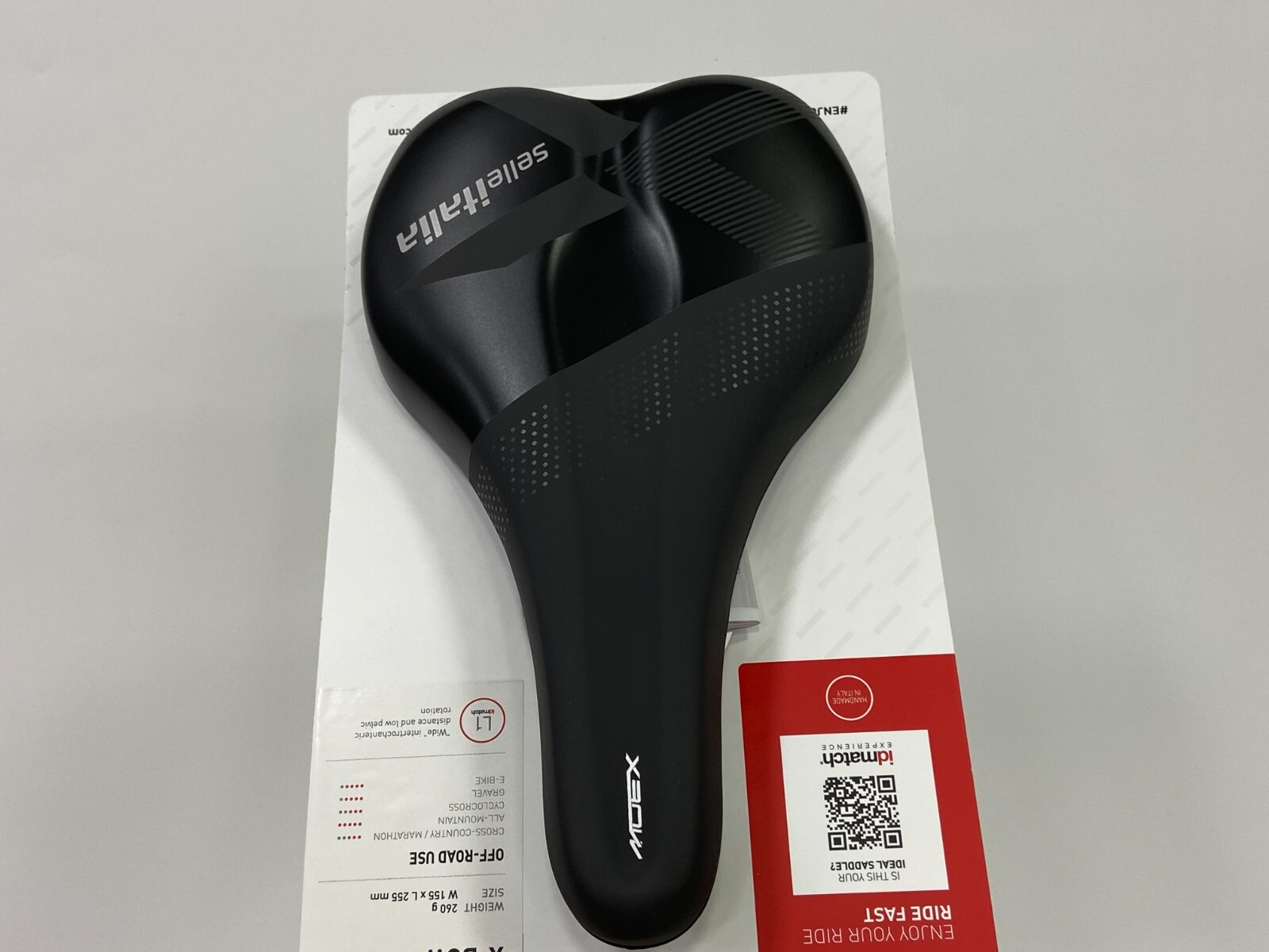 Selle Italia X-Bow L1 155x255mm TI316 Tube 7mm Rail Road Saddle (Black)