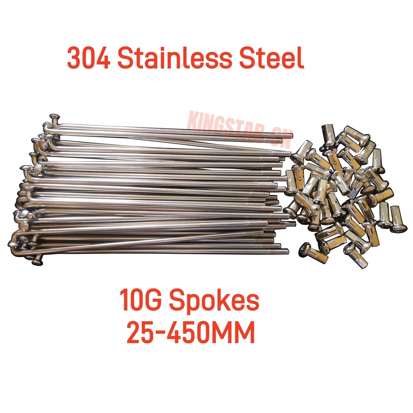 Custom Made Any Length 10G Electric Bicycle 10g E-bike Spokes & nipples 304 SS