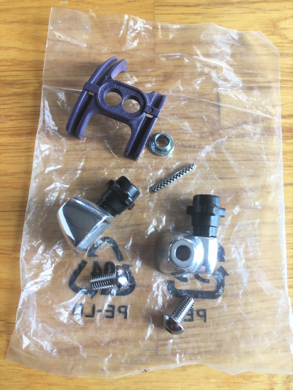 Shimano Alloy Downtube Cable Housing Stops New NOS Flat Mount Black Knobbly